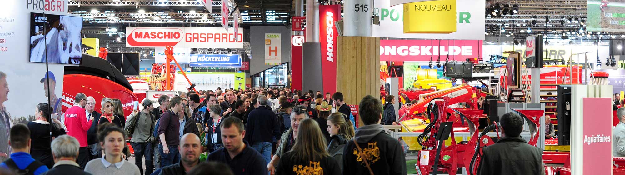 Vue globale des stands du salon