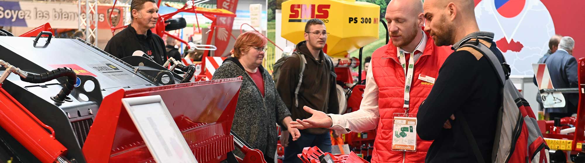 presentation d'un produit sur le salon SIMA